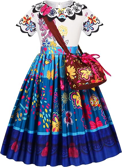 Photo 1 of  Encanto Dress Mirabel Dress Encanto Costume for Girls Halloween SIZE  6- 8 YRS OLD 110