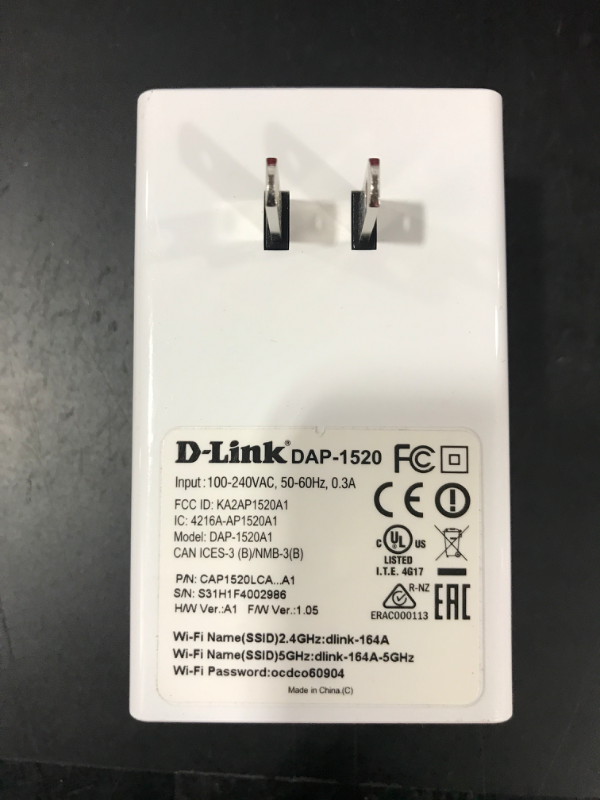 Photo 1 of D-Link DAP-1520 Wireless AC750 Dual Band Wi-Fi Range Extender T19
