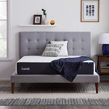 Photo 1 of [Size Full/Double] Lucid 10 Inch Memory Foam- California King Size Mattress – Firm – Gel Infusion – Hypoallergenic Bamboo Charcoal- Mattress in a Box
