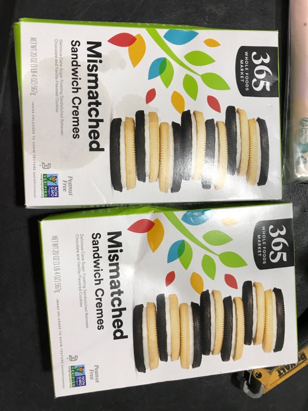 Photo 2 of 2 PACK 365 by Whole Foods Market, Mismatched Sandwich Cremes, 20 Ounce Mismatched 1.25 Pound (Pack of 1) EXP AUG 2 2023 