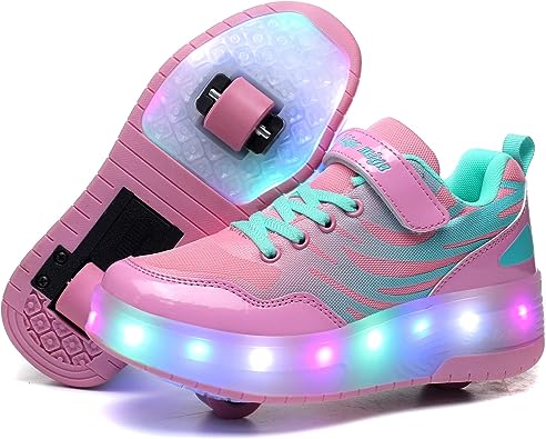 Photo 1 of BFOEL Spider Roller Skates Light up Shoes with USB Chargable Led Sport Sneaker for Boys Girls Kids