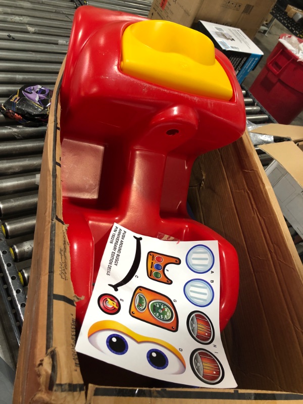 Photo 2 of Step2 Push Around Buggy Ride On Toddler Push Car, Red – Ride On Toy with Included Safety Belt, Comfortable Handle, Realistic Wheel for Pretend Play – Push Toy Makes a Great Stroller Alternative