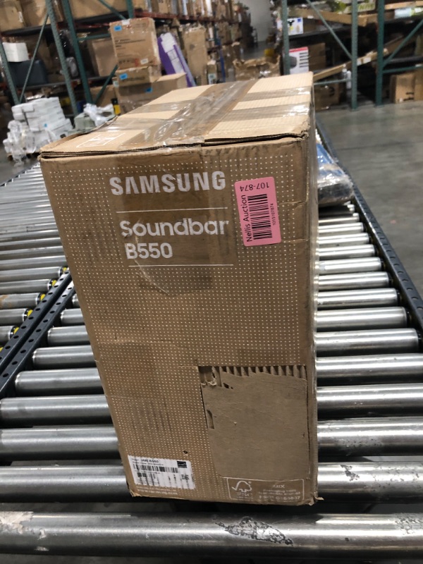 Photo 5 of *FACTORY NEW* SAMSUNG HW-B550/ZA 2.1ch Soundbar w/Dolby Audio, DTS Virtual:X, Bass Boosted, Subwoofer Included, Adaptive Sound Lite, Bluetooth Multi Device Connection, Wireless Surround Sound Compatible, 2022 HW-B550 Soundbar