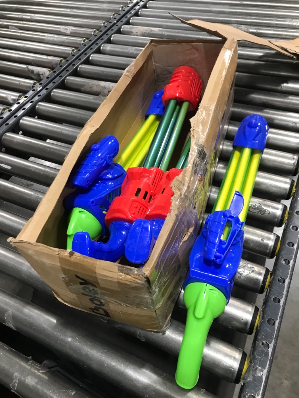 Photo 2 of Boley 5 Barrel Water Blasters - 4 Pk Big Size Super Soaker Water Gun Set for Kids - Swimming Pool Toys for Kids Ages 3+ 5 PK Barrel Blasters