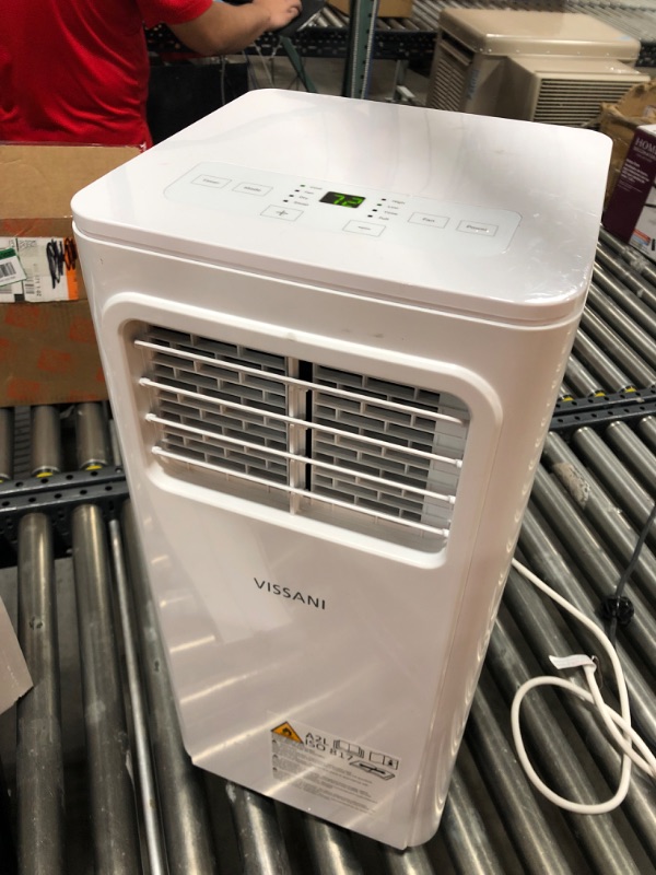 Photo 2 of 5,000 BTU 115-Volt Portable Air Conditioner with Dehumidifier Mode and Remote in White
