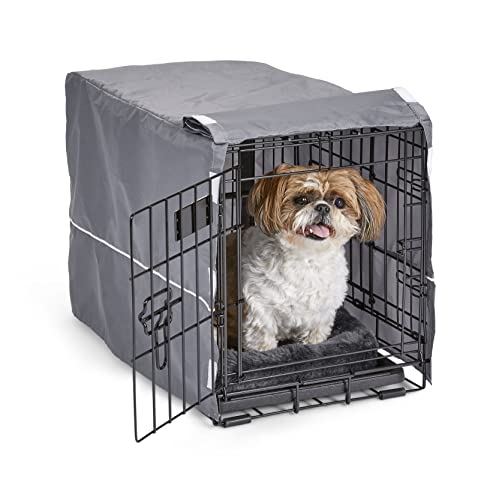 Photo 1 of  New World Pet Products Dog Crate Comfort Kit, Matching Dog Crate Cover & Dog Bed to Make Your Dog's Crate Their Home, Fits New World & Midwest 22-Inch, GREY