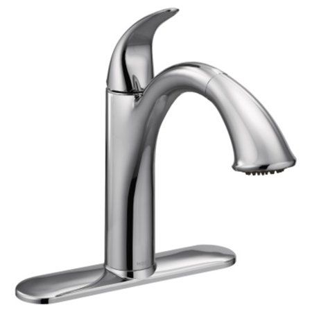 Photo 1 of  MOEN Camerist Single-Handle Pull-Out Sprayer Kitchen Faucet in Chrome, Grey 