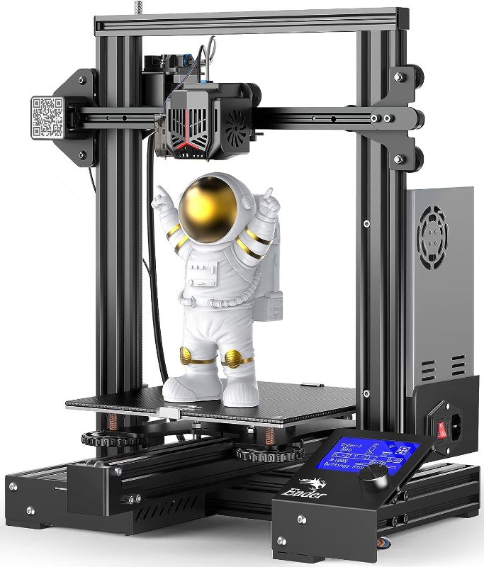 Photo 1 of Creality Ender 3 Neo 3D Printers with CR Touch Auto Leveling Bed Silent Mainboard Full-Metal Extruder Carborundum Platform DIY Ender 3D Printer for Kids Beginners Printing Size 8.66x8.66x9.84 inch
