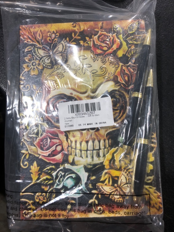 Photo 1 of 2 set Skull notebook w/ 2 pens