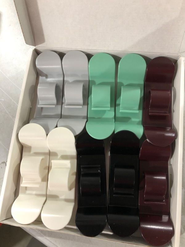 Photo 2 of 10 PCS Cord Organizer for Kitchen Appliances, 2022 New Upgraded Cord Organizer Cord Winder Cord Wrapper Cord Keeper Cord Holder Stick on Coffee Maker, Air Fryer, Pressure Cooker, Mixer, Toaster 2*Black 2*White 2*Grey 2*Red 2*Green 10 PCS