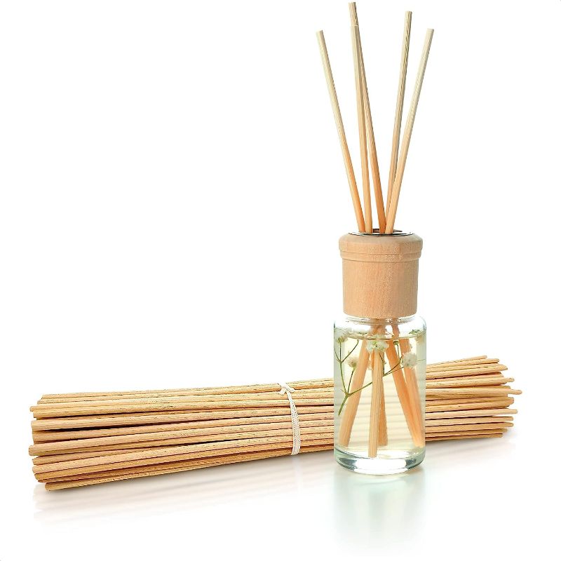 Photo 1 of 150pcs Natural Reed Diffuser Sticks - Wooden Diffuser for Essential Oils Fragrance Sticks Aroma Oil Diffuser Wood Candle Making Wood Wick - 12" Natural Wood Diffuser Stick Scented Diffuser with Sticks
