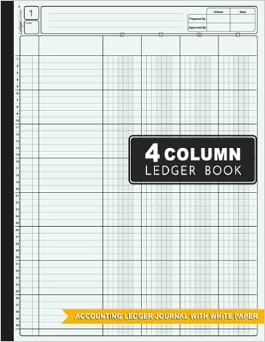 Photo 1 of 4 Column Ledger Book: Accounting Ledger Book | Columnar Pad Journal Notebook for Bookkeeping | income and Expense Log Book for Small Business and ... | 4 Column Ledger Large size: 8,5" x 11" Paperback – 

