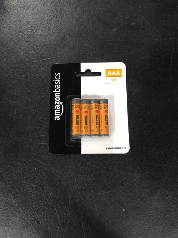 Photo 2 of Amazon Basics 8 Pack AAA High-Performance Alkaline Batteries, 10-Year Shelf Life, Easy to Open Value Pack,8 Count (Pack of 1)