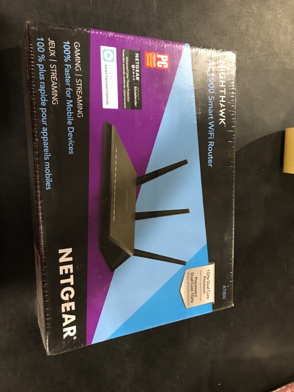 Photo 2 of NETGEAR Nighthawk Smart Wi-Fi Router (R7000) - AC1900 Wireless Speed (Up to 1900 Mbps) | Up to 1800 Sq Ft Coverage & 30 Devices | 4 x 1G Ethernet and 2 USB ports | Armor Security