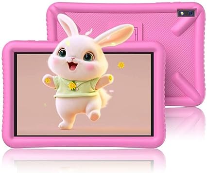 Photo 1 of TOSCiDO 10 inch Kids Tablet, Tablet for Kids, Android 11, 32GB ROM, Quad Core Processor, 1280 * 800 IPS HD Display, Parental Control, WiFi, Dual Cameras with T201 Kids Tablet Case - Pink
