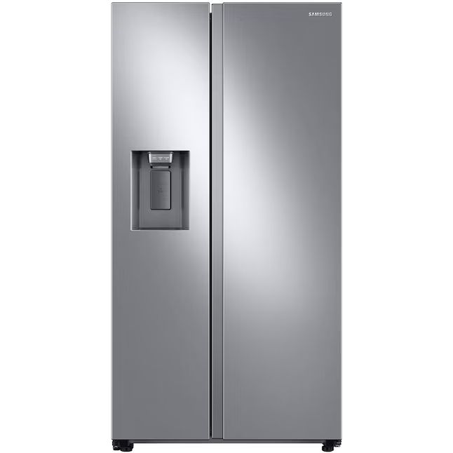 Photo 1 of Samsung 22-cu ft Counter-depth Smart Side-by-Side Refrigerator with Ice Maker (Fingerprint Resistant Stainless Steel) ENERGY STAR