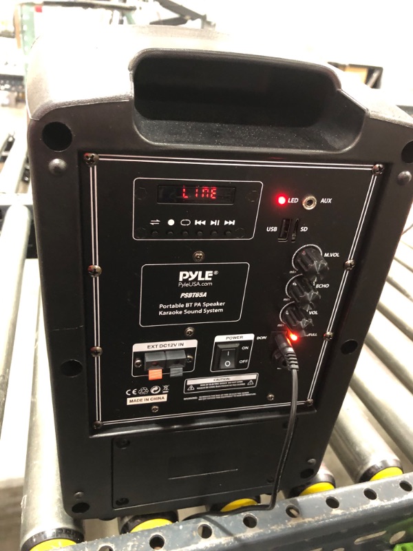 Photo 3 of Pyle PSBT65A Compact & Portable Bluetooth PA Speaker