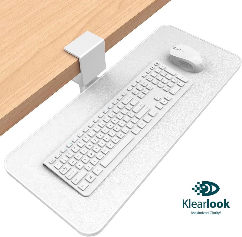 Photo 1 of Klearlook KT-03 Rotating Keyboard Tray (White)