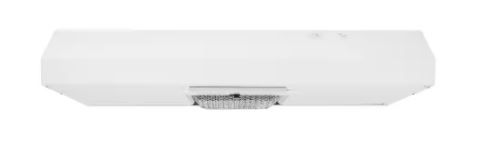 Photo 1 of Arno 30 in. 240 CFM Convertible Under Cabinet Range Hood in White with Lighting and Charcoal Filter
