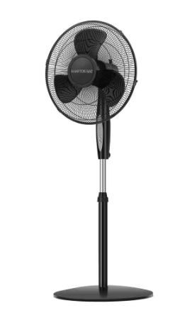 Photo 1 of 16 in. 3 Speed Digital Oscillating Standing Fan with Adjustable Height
