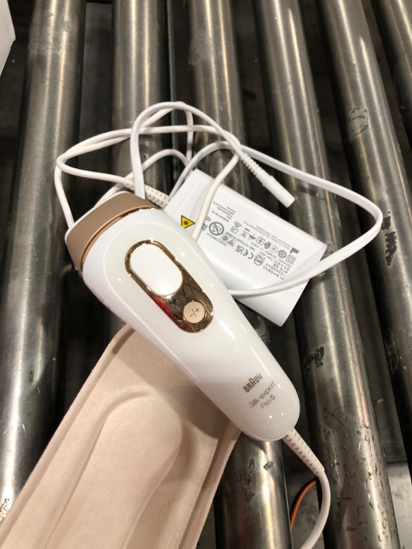 Photo 1 of Braun IPL Long-lasting Hair Removal System for Women and Men, NEW Silk Expert Pro 5 PL5347, Head-to-toe Usage, for Body & Face, Alternative to Salon Laser Hair Removal, With 3 Extra Caps
