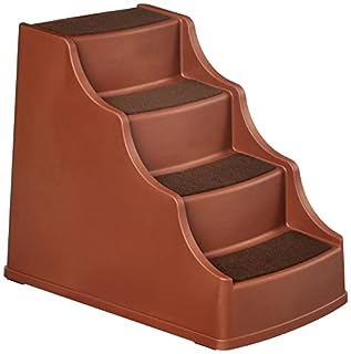 Photo 1 of Amazon Basics 4 Step Non Slip Pet Stairs for Dogs and Cats, Cocoa