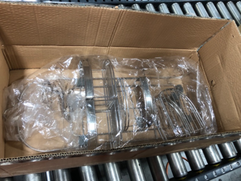 Photo 1 of Zenna Home, Stainless Steel Rust-Resistant Expandable Hanging Shower Caddy Expanding Shower Caddy Stainless Steel