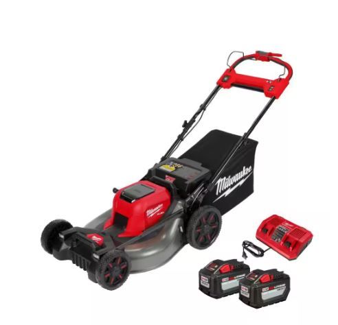 Photo 1 of M18 FUEL Brushless Cordless 21 in. Walk Behind Dual Battery Self-Propelled Mower w/(2) 12.0Ah Battery and Rapid Charger
