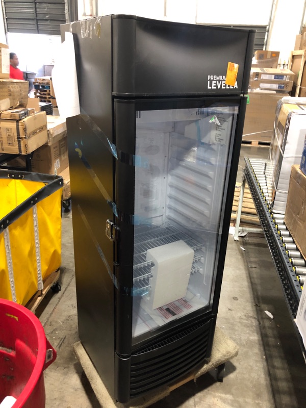 Photo 2 of PremiumLevella PRF657DX Glass Door Display Refrigerator 6.5 cu ft Commercial Beverage Cooler Merchandiser With Customizable Lightbox
