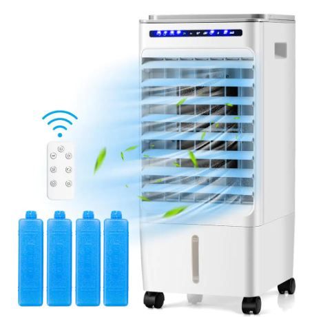 Photo 1 of 130 CFM 3-speed Settings 3-in-1 Portable Evaporative Cooler Air Cooler for 100 sq. ft. with Humidifier
