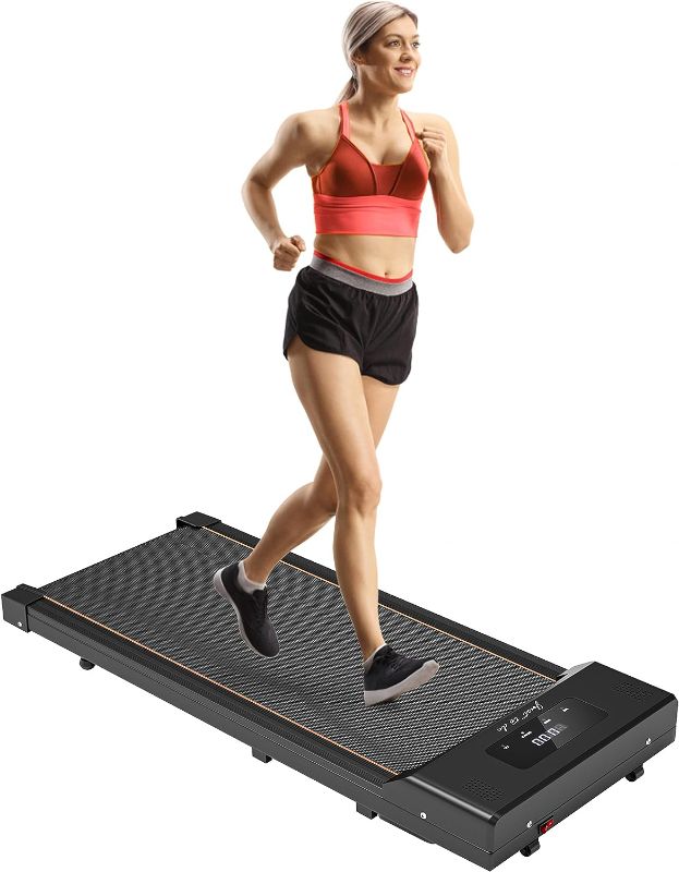 Photo 1 of Under Desk Treadmill Walking Pad 2 in 1 Walkstation Jogging Running Portable Installation Free for Home Office Use, Slim Flat LED Display and Remote Control
