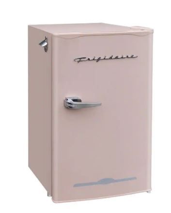 Photo 1 of 3.2 cu. ft. Retro Mini Fridge in Coral Pink
