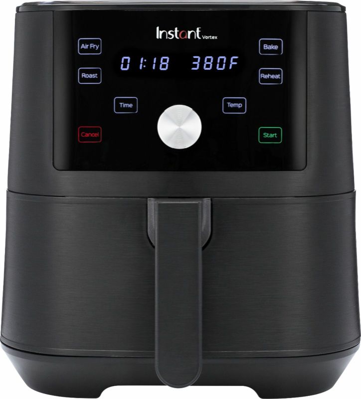 Photo 1 of Instant Pot - 6 Quart Vortex 4-in-1 Air Fryer Oven - Black
