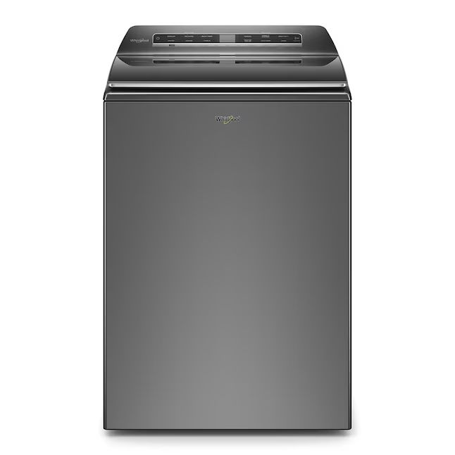 Photo 1 of Whirlpool Smart Capable w/Load and Go 5.3-cu ft High Efficiency Impeller and Agitator Smart Top-Load Washer (Chrome Shadow) ENERGY STAR