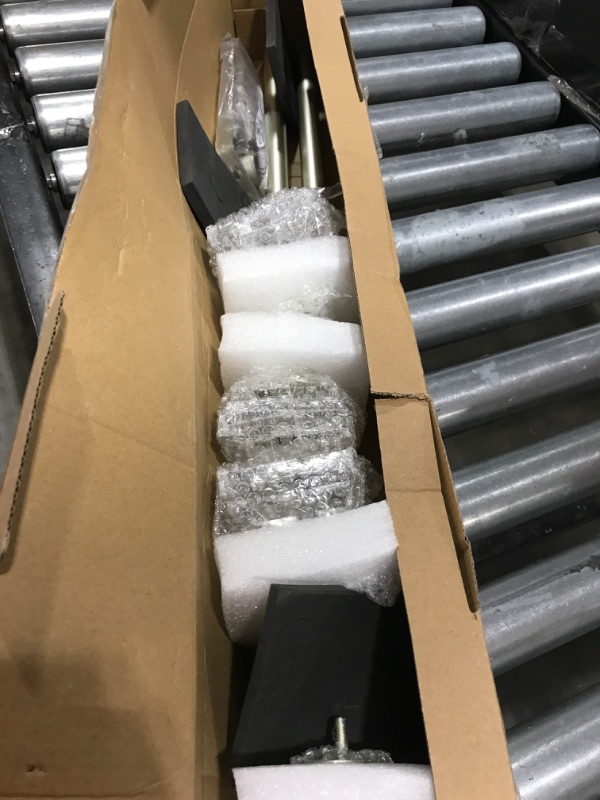 Photo 1 of Coquilles 2 Pack Curtain Drapery Rod?Acrylic Square Finials Curtain Rod?3/4" Diameter Single Deorative Curtain Rod , Adjustable Length from 28 to 48 Inches Nickel 28-48"