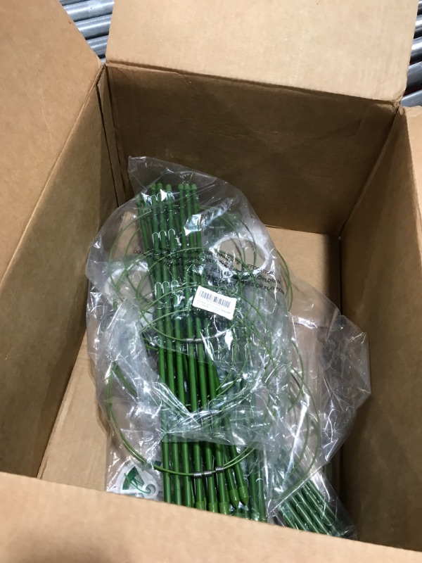 Photo 1 of 4 Pack Plant Support Tomato Cages for Garden, 18 Inches Small Tomato Cages and Supports with Adjustable Rings for Garden Pots, Plant Stakes Tomato Trellis Rings for Climbing Plants