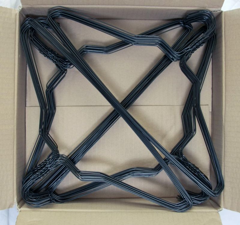 Photo 1 of 20 Black Wire 18 Standard Shirt Hangers 14.5 Gauge