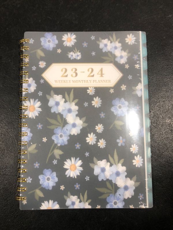 Photo 2 of Ymumuda Planner 2023-2024, Academic Weekly Monthly Planner 2023-2024, JUL.2023 to JUN.2024, 7" X 10", 12-Month School Planner Notebook with Large Writing Blocks, Floral 10 V39