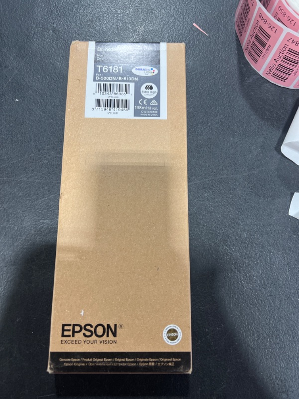 Photo 2 of Epson T6181 B-500Dn Extra High Capacity Ink Cartridge - Black