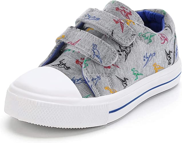 Photo 1 of K KomForme Toddler Boys & Girls Shoes Kids Canvas Sneakers with Cartoon Dual Hook and Loops BABY 9M