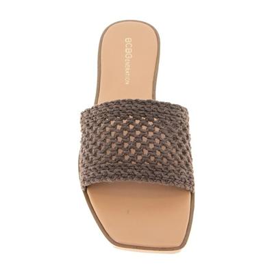 Photo 1 of BCBGeneration Women's Lanai Square Toe Flat Sandal - Chocolate