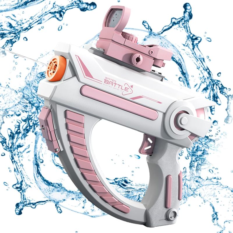 Photo 1 of 
Water Gun Blaster Automatic Squirt Guns for Kids Adult 150CC High Capacity Up to 32FT Summer Swimming Pool Outdoor Beach Water Fighting Toy Pink