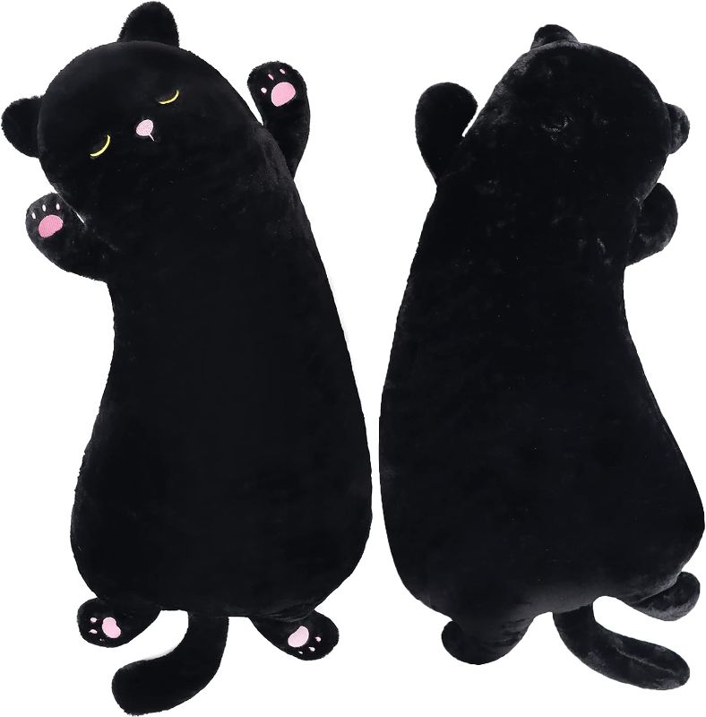 Photo 1 of 
Ezuwail Black Cat Body Pillow, 25.6 inch Long Cat Plush Pillow for Hugging, Soft Kitten Stuffed Animal Plush Toy for Kids Adults, Gift on Christmas Birthday
