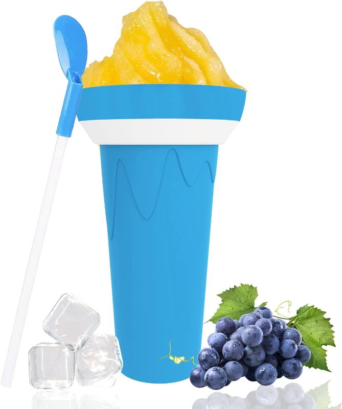 Photo 1 of 
Rolican Slushie Maker Cup, Ice Cream Maker Portable and Double Layer Slushie Magic Cup for DIY Drinks Milk Shake Squeeze Cup Cooler Cup Smoothies Maker