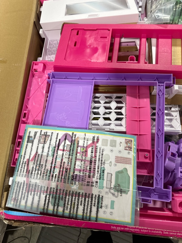 Photo 4 of Barbie Dreamhouse, Doll House Playset with 70+ Accessories Including Transforming Furniture, Elevator, Slide, Lights & Sounds Wheelchair Accessible Elevator