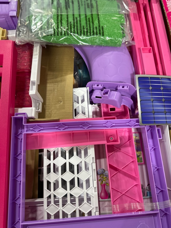 Photo 3 of Barbie Dreamhouse, Doll House Playset with 70+ Accessories Including Transforming Furniture, Elevator, Slide, Lights & Sounds Wheelchair Accessible Elevator