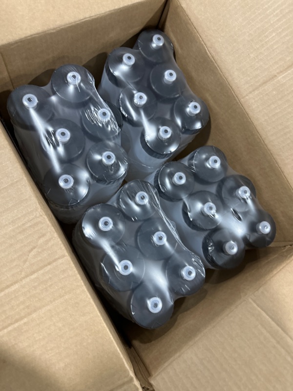 Photo 1 of 50 Strong Bulk Water Bottles | 24 Pack Sports Bottle | 22 oz. BPA-Free Easy Open with Pull Top Cap | Made in USA | Reusable Plastic Water Bottles for Adults & Kids | Top Rack Dishwasher Safe Clear