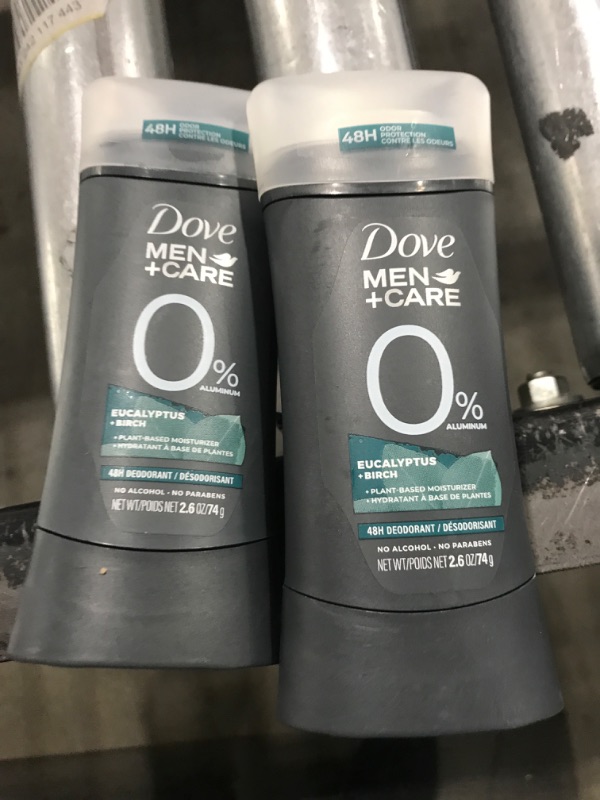 Photo 2 of 2 Pack Dove Men+Care 0% Aluminum Deodorant Eucalyptus & Birch - 2.6oz
