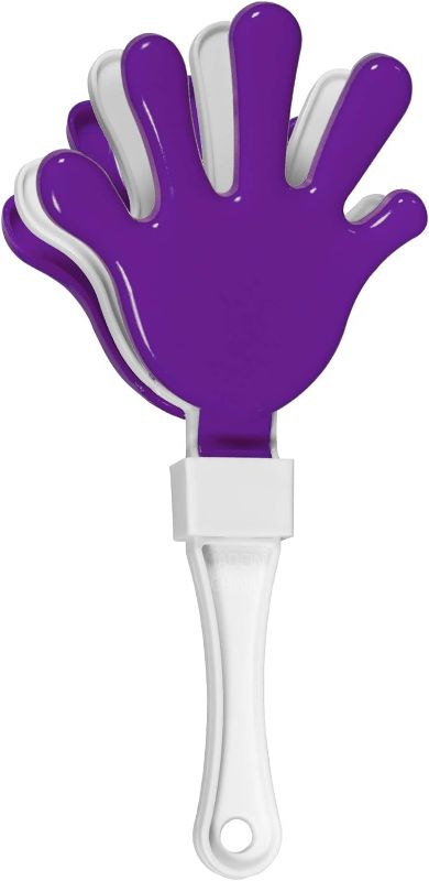 Photo 1 of 2 Pack Windy City Novelties Hand Clapper Noise Makers Party Favors (Purple/White)

