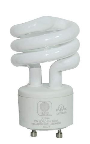 Photo 1 of 13Watt GU24 Base 2 Prong Light Bulbs- UL approved-120v 60Hz Light Bulb- Mini Twist Lock Spiral -Self Ballasted CFL Two Pin Fluorescent Bulbs- 5000K Daylight Single Light Bulb